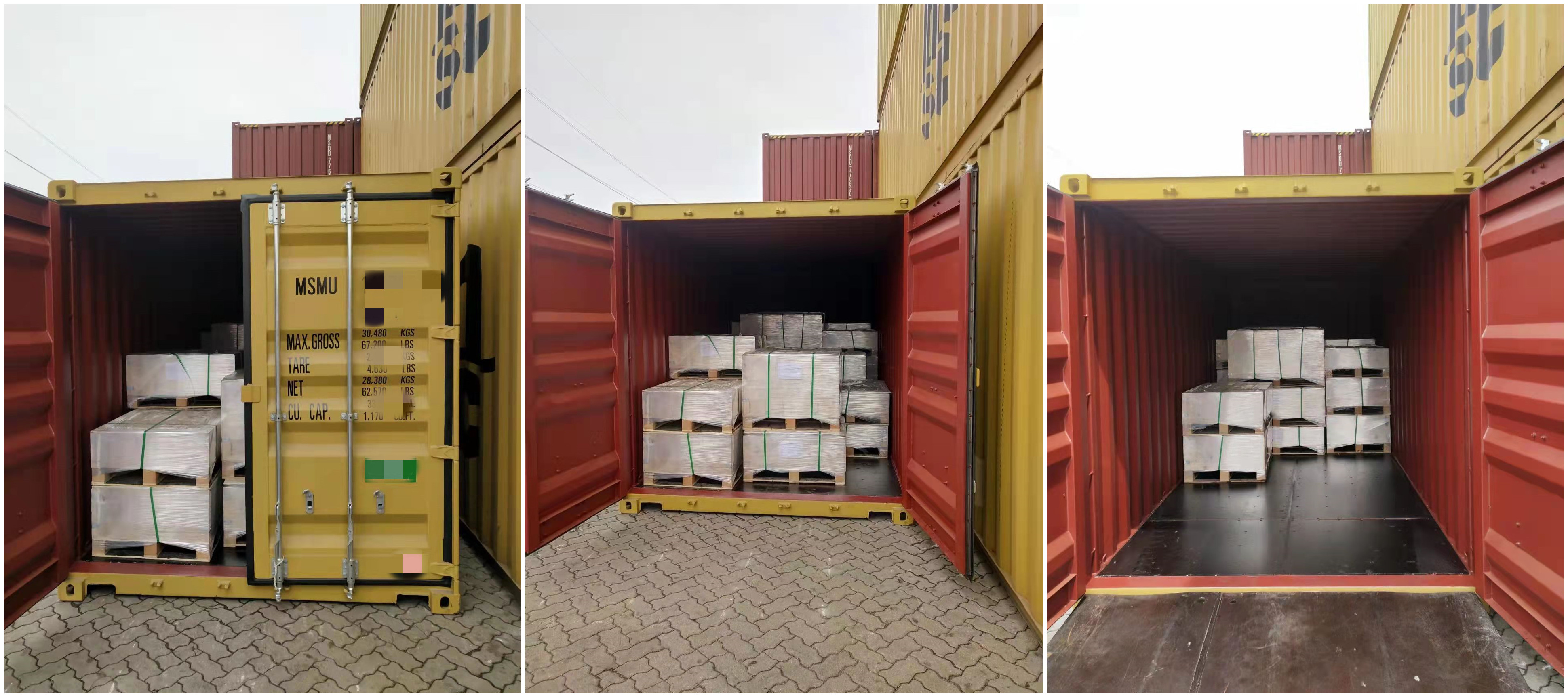 3 containrar PLATE FLÄNS EN1092-1/01/A DN600/610 PN10 skickas till hamnen i Hamburg, Tyskland idag!